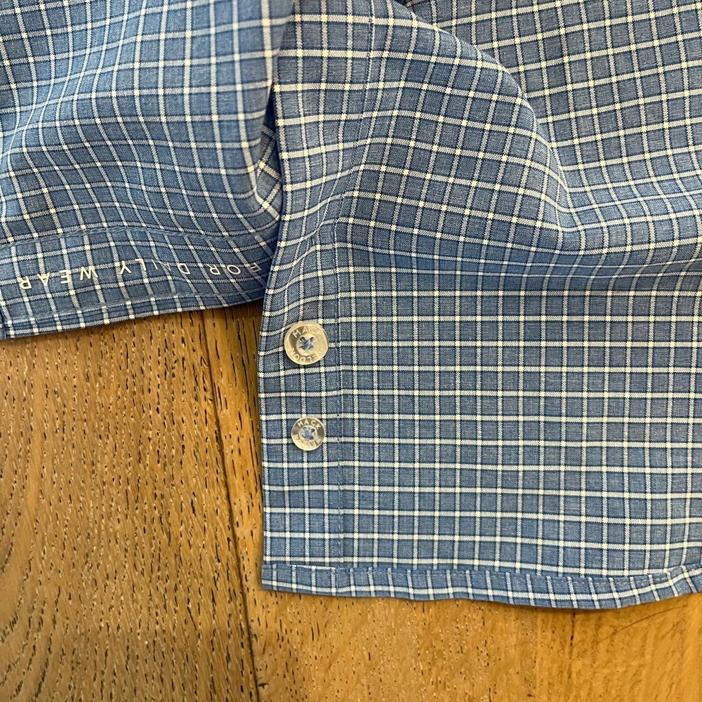 Mack Weldon Aitflex Shirt Highland Check Heather men medium - Picture 9 of 13
